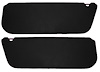 Sun Visors for 1987-1996 Ford F-150, F-250 Truck, Bronco [Without Mirrors, Foambacked Cloth, Black] - image 1
