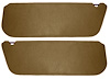 Sun Visors for 1987-1996 Ford F-150, F-250 Truck, Bronco [Without Mirrors, Foambacked Cloth, Saddle] - image 1