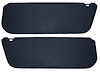 Sun Visors for 1987-1996 Ford F-150, F-250 Truck, Bronco [Without Mirrors, Foambacked Cloth, Navy] - image 1