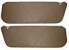 Sun Visors for 1987-1996 Ford F-150, F-250 Truck, Bronco [Without Mirrors, Foambacked Cloth, Medium Beige] - image 1