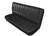 Front Bench Seat Upholstery for 1973-1980 Chevrolet/GMC Standard Cab Truck [Stationary Backrest, Black] - image 1