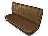 Front Bench Seat Upholstery for 1973-1980 Chevrolet/GMC Standard Cab Truck [Stationary Backrest, Dark Saddle] - image 1