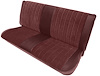 Front Bench Seat Upholstery for 1973-1980 Chevrolet/GMC Standard/Crew Cab Truck [Folding Backrest, Maroon/Burgundy] - image 1