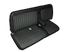 Front Bench Seat Upholstery for 1988-1995 Chevrolet/GMC Standard Cab Truck [Center Arm Rest/No Headrest, Black/Charcoal] - image 1