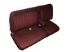 Front Bench Seat Upholstery for 1988-1995 Chevrolet/GMC Standard Cab Truck [Center Arm Rest/Headrest, Brick/Burgundy] - image 2