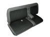 Front Bench Seat Upholstery for 1988-1995 Chevrolet/GMC Standard Cab Truck [Center Arm Rest/Headrest, Charcoal/Lt. Charcoal] - image 2