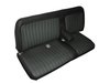 Front Bench Seat Upholstery for 1988-1995 Chevrolet/GMC Standard Cab Truck [Center Arm Rest/Headrest, Black/Charcoal] - image 2