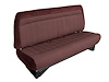 Front Bench Seat Upholstery for 1988-1996 Chevrolet/GMC Standard Cab Truck [No Headrest, Currant/Burgundy] - image 1