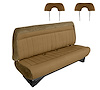Front Bench Seat Upholstery for 1988-1996 Chevrolet/GMC Standard Cab Truck [With Headrest, Oak/Sandstone] - image 1