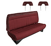 Front Bench Seat Upholstery for 1988-1996 Chevrolet/GMC Standard Cab Truck [With Headrest, Garnet/Burgundy] - image 1