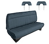 Front Bench Seat Upholstery for 1988-1996 Chevrolet/GMC Standard Cab Truck [With Headrest, Medium Blue] - image 1
