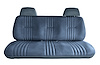Front Bench Seat Upholstery for 1995-1998 Chevrolet/GMC Standard Cab Truck [With Headrest, Royal Blue/Medium Blue] - image 1