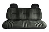 Front Bench Seat Upholstery for 1995-1998 Chevrolet/GMC Standard Cab Truck [With Headrest, Ebony/Black] - image 1