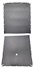 Front and Rear ABS Plastic Headliners for 1973-1987 Chevrolet/GMC Suburban [Uncovered] - image 1