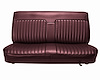 Bench Seat Upholstery for 1982-1993 Chevrolet S-10, GMC S-15, Sonoma Standard Cab Truck [Madrid Vinyl, Maroon] - image 1