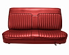 Bench Seat Upholstery for 1982-1993 Chevrolet S-10, GMC S-15, Sonoma Standard Cab Truck [Sierra Vinyl, Red] - image 1