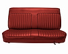 Bench Seat Upholstery for 1982-1993 Chevrolet S-10, GMC S-15, Sonoma Standard Cab Truck [Sierra Vinyl, Dark Red] - image 1