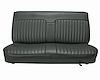 Bench Seat Upholstery for 1982-1993 Chevrolet S-10, GMC S-15, Sonoma Standard Cab Truck [Charcoal Velour/Charcoal Vinyl] - image 1