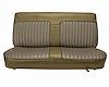 Bench Seat Upholstery for 1982-1993 Chevrolet S-10, GMC S-15, Sonoma Standard Cab Truck [Sandstone Velour/Palomino Vinyl] - image 1