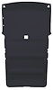 ABS Plastic Headliner for 1983-1991 GMC S-15 Jimmy, 1983-1993 Chevrolet S-10 Blazer [2-Door, Foambacked Cloth, Charcoal] - image 1