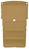 ABS Plastic Headliner for 1983-1991 GMC S-15 Jimmy, 1983-1993 Chevrolet S-10 Blazer [2-Door, Foambacked Cloth, Light Saddle] - image 1