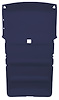 ABS Plastic Headliner for 1983-1991 GMC S-15 Jimmy, 1983-1993 Chevrolet S-10 Blazer [2-Door, Foambacked Cloth, Navy Blue] - image 1
