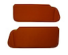 Sun Visors for 1982-1993 Chevy S-10 Trucks, S-10 Blazer, GMC S-15, Sonoma Trucks,  S-15 Jimmy [Foambacked Cloth, Red] - image 1