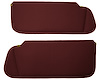 Sun Visors for 1982-1993 Chevy S-10 Trucks, S-10 Blazer, GMC S-15, Sonoma Trucks,  S-15 Jimmy [Foambacked Cloth, Dark Red] - image 1