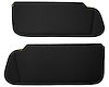Sun Visors for 1982-1993 Chevrolet Blazer, S-10/GMC S-15, Jimmy, Sonoma [Foambacked Cloth, Black] - image 1