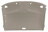 ABS Plastic Headliner for 1994-2003 Chevrolet S-10, GMC Sonoma Standard Cab Truck [Foambacked Cloth, Gray] - image 1