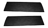 Front Door Panel Inserts for 1947-1955 (1st Series) Chevrolet, GMC Standard Cab Truck [Madrid Vinyl, Black] - image 1