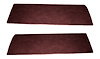 Front Door Panel Inserts for 1947-1955 (1st Series) Chevrolet, GMC Standard Cab Truck [Madrid Vinyl, Maroon] - image 1