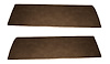 Front Door Panel Inserts for 1947-1955 (1st Series) Chevrolet, GMC Standard Cab Truck [Madrid Vinyl, Dark Saddle] - image 1