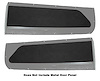 Front Door Panel Inserts for 1955 (2nd Series)-1959 Chevrolet, GMC Standard Cab Truck [Madrid Vinyl, Black] - image 1