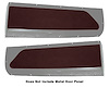 Front Door Panel Inserts for 1955 (2nd Series)-1959 Chevrolet, GMC Standard Cab Truck [Madrid Vinyl, Maroon] - image 1