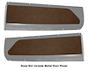 Front Door Panel Inserts for 1955 (2nd Series)-1959 Chevrolet, GMC Standard Cab Truck [Madrid Vinyl, Dark Saddle] - image 1