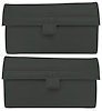 Front Door Panel Pockets for 1979-1991 Chevrolet, GMC Crew/Standard Cab Truck [Sierra Vinyl, Black] - image 1