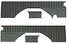 Rear Interior Panels for 1976-1991 Chevrolet K5 Blazer, GMC Jimmy [With Pleats, Light Charcoal Velour, Gray Carpet] - image 1