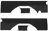 Rear Interior Panels for 1976-1991 Chevrolet K5 Blazer, GMC Jimmy [Without Pleats, Black Velour, Black Carpet] - image 1