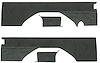 Rear Interior Panels for 1976-1991 Chevrolet K5 Blazer, GMC Jimmy [Without Pleats, Charcoal Velour, Gray Carpet] - image 1