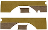 Rear Interior Panels for 1976-1991 Chevrolet K5 Blazer, GMC Jimmy [Without Pleats, Buckskin Oxen, Tan/Almond Carpet] - image 1
