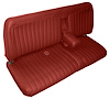 Bench Seat Upholstery for 1988-1995 Chevrolet, GMC C/K Series Standard Cab Truck [Madrid Vinyl, Red] - image 1