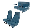 High Back Front Buckets/Rear Bench Seat Upholstery w/o Cutouts for 1973-1987 Chevy Blazer/GMC Jimmy [Light Blue, Light Blue] - image 1