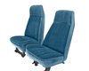 High Back Front Buckets/Rear Bench Seat Upholstery w/o Cutouts for 1973-1987 Chevy Blazer/GMC Jimmy [Light Blue, Light Blue] - image 2