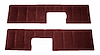 Rear Door Panel Inserts for 1981-1988 Chevy Suburbans [Velour, Burgundy] - image 1