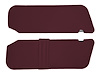Sun Visors for 1993-1997 Ford Ranger [Without Mirrors, Foambacked Cloth, Dark Ruby Red] - image 1