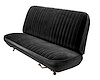 Front Bench Seat Upholstery for 1983-1992 Ford Ranger Standard Cab Truck [Black Sierra Grain, Black Encore Velour] - image 1