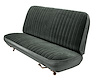 Front Bench Seat Upholstery for 1983-1992 Ford Ranger Standard Cab Truck [Charcoal Sierra Grain, Charcoal Encore Velour] - image 1