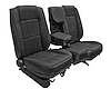 60/40 Bucket Seat Upholstery for 1983-1992 Ford Ranger Standard Cab Truck w/XLT Trim [Black Sierra Vinyl] - image 1