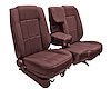 60/40 Bucket Seat Upholstery for 1983-1992 Ford Ranger Standard Cab Truck w/XLT Trim [Maroon Madrid Vinyl] - image 1